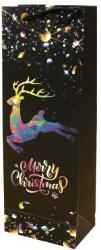 Creative Italtasak CREATIVE 12, 8x36x8, 2 cm karácsonyi fekete mintás aranyozott glitteres zsinórfüles