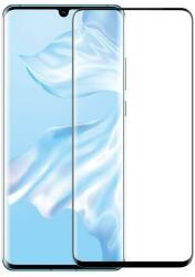 Folie protectie ecran pentru Huawei P30 Pro, NEMO, Sticla securizata, Transparent/Negru
