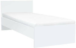 Leziter Miami egyszemélyes ágy 90x200 cm fehér-fehér (LMEA90FF) - homelux
