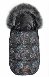 Sensillo Sac de iarna Sensillo OLAF Fleece 100x45 cm Negru/Rozete (SILLO-8364) - babyneeds