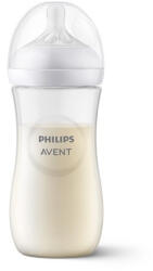 Philips Biberon, Philips Avent, Natural Response, 3 luni+, 330 ml, Fara BPA, Anticolici, Alb (SCY906/01)