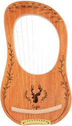 Cega Lyre Harp 10 Strings Natural