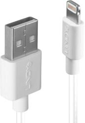 Lindy USB Lightning Töltő/adatkábel Fehér 2m 31327 (31327)