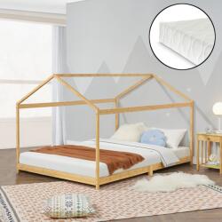 [en. casa] Gyerekágy Vindafjord házikóágy 140x200 cm bambusz hideghabos matraccal (82285202)