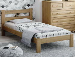 Komforttéka Nikola fenyő ágykeret tölgy 90' + ajándék ágyrács
