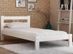 Komforttéka Nikola fenyő ágykeret fehér 90' + ajándék ágyrács