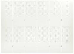vidaXL Fehér acél 6-paneles paraván 240 x 180 cm (335905) - pepita