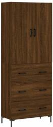 vidaXL Barna tölgy színű szerelt fa magasszekrény 69, 5 x 34 x 180 cm (3195850) - pepita