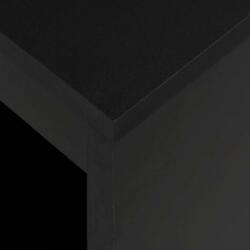 vidaXL Fekete bárasztal polccal 110 x 50 x 103 cm (280212) - pepita