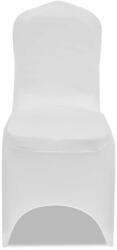 vidaXL 100 db fehér sztreccs székszoknya (274765) - pepita