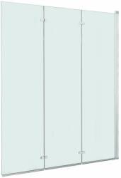 vidaXL Esg zuhanykabin 3-paneles összecsukható ajtóval 130 x 138 cm (144679)
