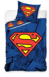 Carbotex Superman, set lenjerie de pat single, 160x200 cm Lenjerii de pat bebelusi‎, patura bebelusi