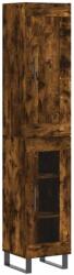 vidaXL Füstös tölgy színű szerelt fa magasszekrény 34, 5x34x180 cm (3200414) - pepita