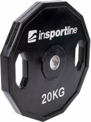 inSPORTline Gumírozott súlyzótárcsa inSPORTline Ruberton 20 kg (15893) - pepita