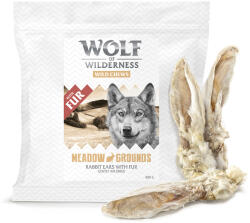 Wolf of Wilderness Wolf of Wilderness - Urechi de iepure cu blană 800 g (cca. 40 buc. )