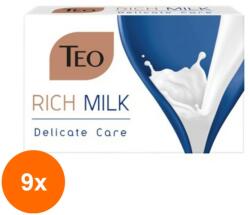 Teo Set 9 x Sapun Teo Rich Milk Delicate Care, 90 g
