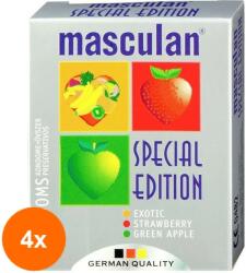 Masculan Set 4 x 3 Prezervative Masculan Arome Fructe (ROC-4XMAG1012733TS)