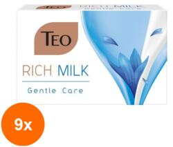 Teo Set 9 x Sapun Teo Rich Milk Gentle Care, 90 g
