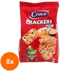 Croco Set 8 x Biscuiti Top cu Susan Croco Crackers, 80 g (FXE-8xEXF-TD-EXF13795)
