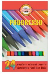 KOH-I-NOOR Creioane Colorate fara Lemn, Progresso, 24 Culori (KH-K8758-24)