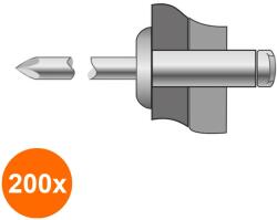 Bralo Set 200 x Pop-nituri Cap Bombat Inox A2inox A2-6.4 X 18 (COR-200xBR.1260006418S)