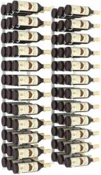 vidaXL 2 db fehér vas falra szerelhető bortartó állvány 36 palacknak (340889) - pepita