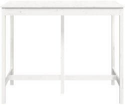 vidaXL Fehér tömör fenyőfa bárasztal 140 x 80 x 110 cm (822158) - pepita