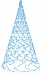 vidaXL karácsonyfa zászlórúdon 3000 kék LED-del 800 cm (343548) - pepita