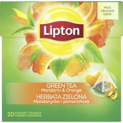 Lipton Ceai verde Lipton Citrice mandarina si portocala, 20 plicuri