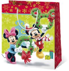 Cardex Mickey egeres és Minnie egeres karácsonyi óriás méretű ajándéktáska 33x15x45cm (16072) - innotechshop