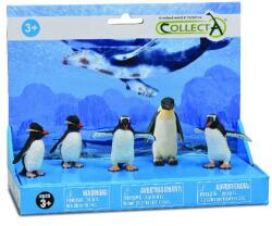 CollectA Set 5 figurine pictate manual pinguini (COL84061LPP) - bravoshop