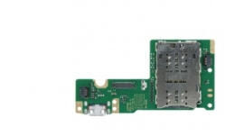 Lenovo TB-X505 Tab M10 töltő csatlakozós panel sim olvasóval (micro usb csatlakozó), OEM