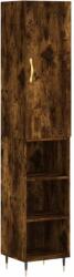 vidaXL Füstös tölgy színű szerelt fa magasszekrény 34, 5x34x180 cm (3198966) - pepita