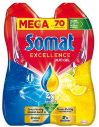 Somat Excellence DuoGel gépi mosogatógél 2x630 ml (70 mosogatás) - pelenka
