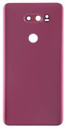  tel-szalk-018346 LG V30 H930 / H933 / LS998U / VS996 / LS998U piros akkufedél, hátlap, hátlapi kamera lencse (tel-szalk-018346)