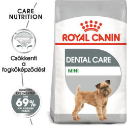 Royal Canin Mini Dental Care - Száraz táp felnőtt kistestű kutyák részére a fogkőképződés csökkentéséért (2 x 8 kg) 16 kg