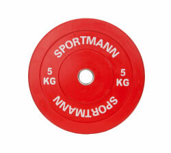 Sportmann Disc Greutate Cauciuc SPORTMANN - 5 kg / 51 mm (SM1256)