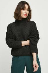 MEDICINE pulover femei, culoarea negru, călduros, cu guler ZBYX-SWD513_99X