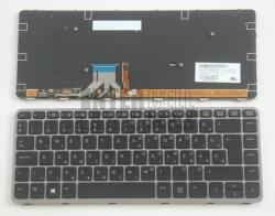 HP EliteBook Folio 1040 G1 1040 G2 series háttérvilágítással (backlit) fekete magyar (HU) laptop/notebook billentyűzet szürke kerettel