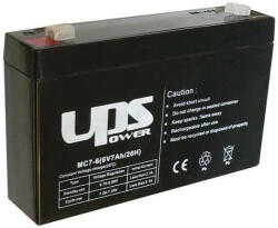 UPS Power UPS MC7-6 6V 7Ah zárt ólomsavas akkumulátor (UPS-Power-MC7-6)