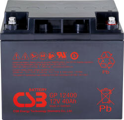 CSB-Battery GP12400 12V 40Ah zárt ólomsavas akkumulátor (CSB-GP-12400)