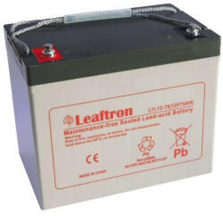 Leaftron LTL12-75 12V 75Ah zárt ólomsavas akkumulátor (Leaftron-LTL12-75)