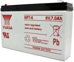 YUASA NP7-6 6V 7Ah zárt ólomsavas akkumulátor (YUASA-NP7-6)