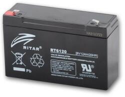 Ritar RT6120 6V 12Ah zárt ólomsavas akkumulátor (Ritar-RT6120)