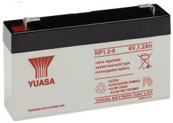 YUASA NP1.2-6 6V 1, 2Ah zárt ólomsavas akkumulátor (YUASA-NP1-2-6)