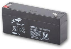 Ritar RT632 6V 3, 2Ah zárt ólomsavas akkumulátor (Ritar-RT632)