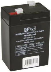 EMOS 6V 4Ah B9641 zárt ólomsavas akkumulátor (EMOS-B9641)