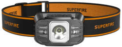 SUPERFIRE HL75-S LED-es fejlámpa 5W, 350lm, USB-C, Li-ion