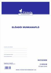 Victoria Nyomtatvány, előadói munkanapló, 20 lap, A4, VICTORIA, "C. 5230-58 (NVC523058)