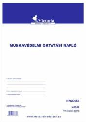 Victoria Nyomtatvány, munkavédelmi oktatási napló, 40 oldal, A4, VICTORIA (NVKO656) - papirtar
